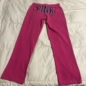 Pink low rise sweatpants